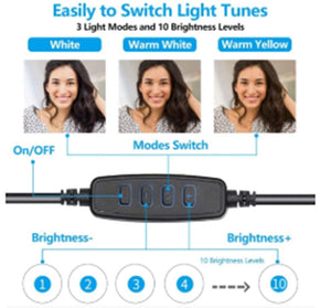 Transform Your Selfies with the Selfie Folding Stand Ring Light