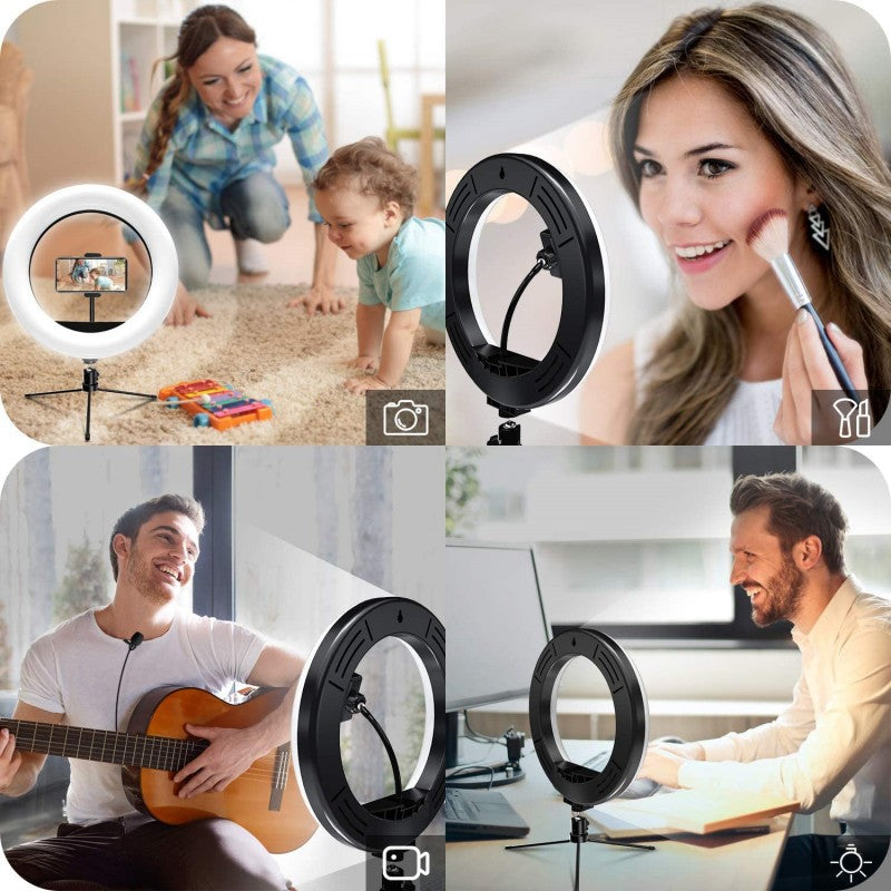Illuminate Your Selfies with the 10-Inch Selfie Whitening Ring Light