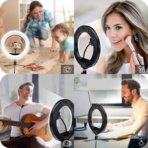 Illuminate Your Selfies with the 10-Inch Selfie Whitening Ring Light