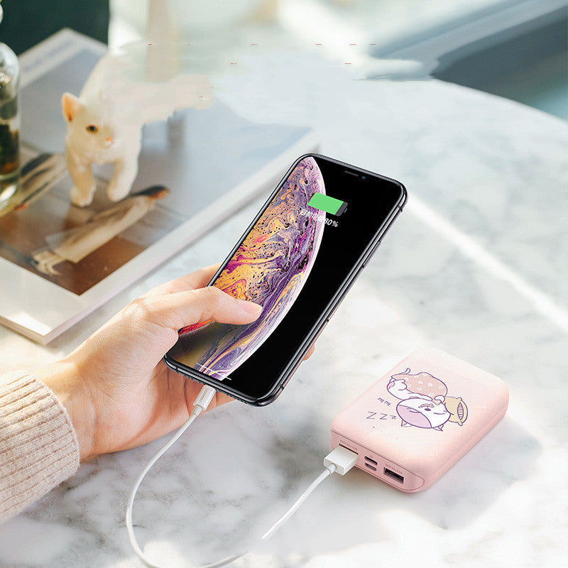 Stay Powered Anywhere with the 10000mAh Type-C Portable Dual USB Power Bank