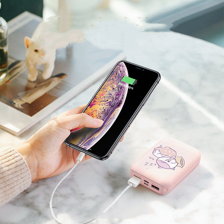 Stay Powered Anywhere with the 10000mAh Type-C Portable Dual USB Power Bank