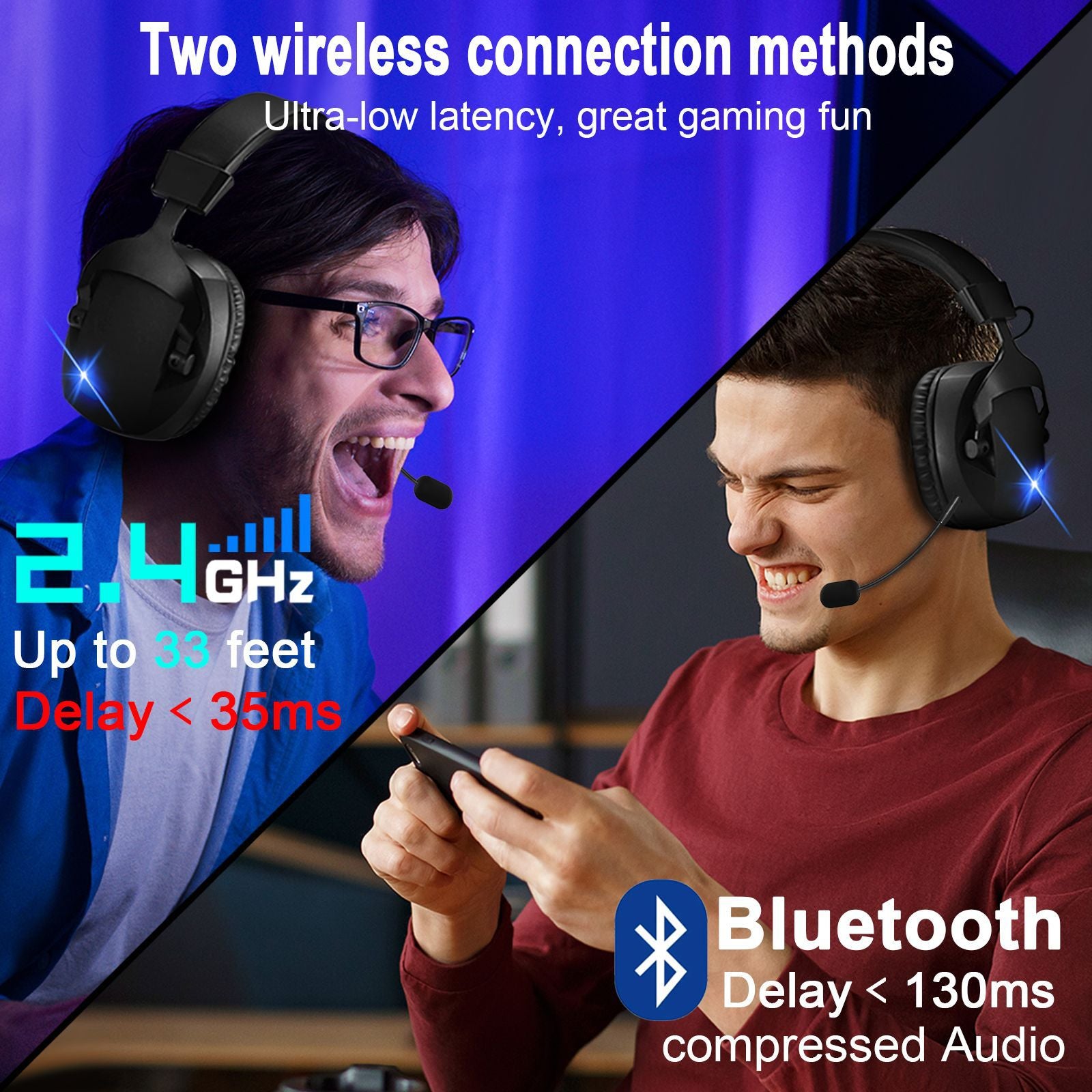 Cross-Border Over-Ear Bluetooth Headphones