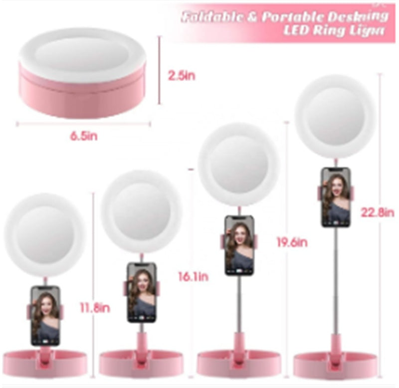 Selfie Folding Stand Ring Light