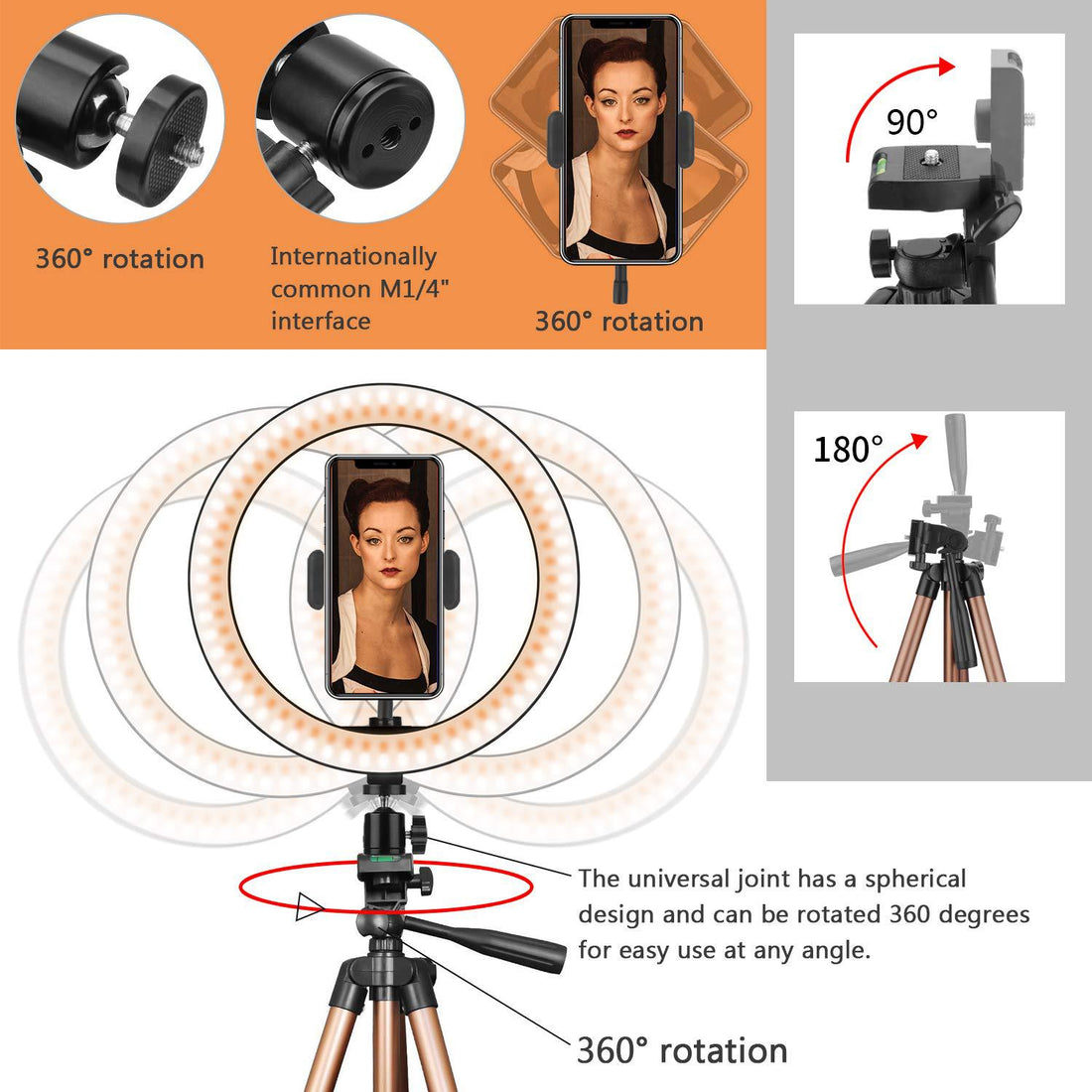 Fill desktop ring light tripod