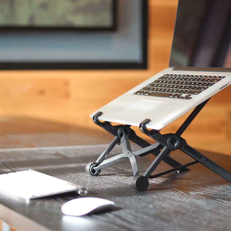 Folding portable lifting laptop stand