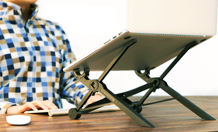 Folding portable lifting laptop stand