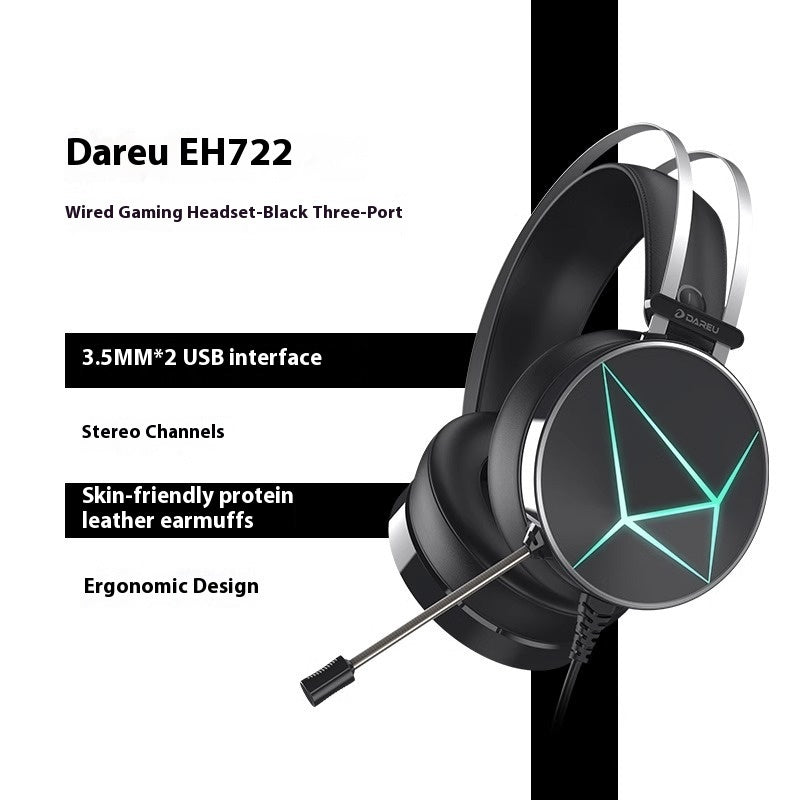 Gaming Electronic Sports Noise Cancelling Wired Headphones