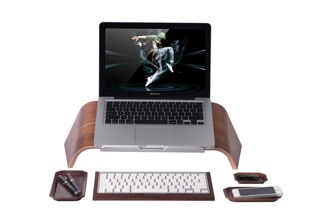 Wooden Tilt Laptop Stand