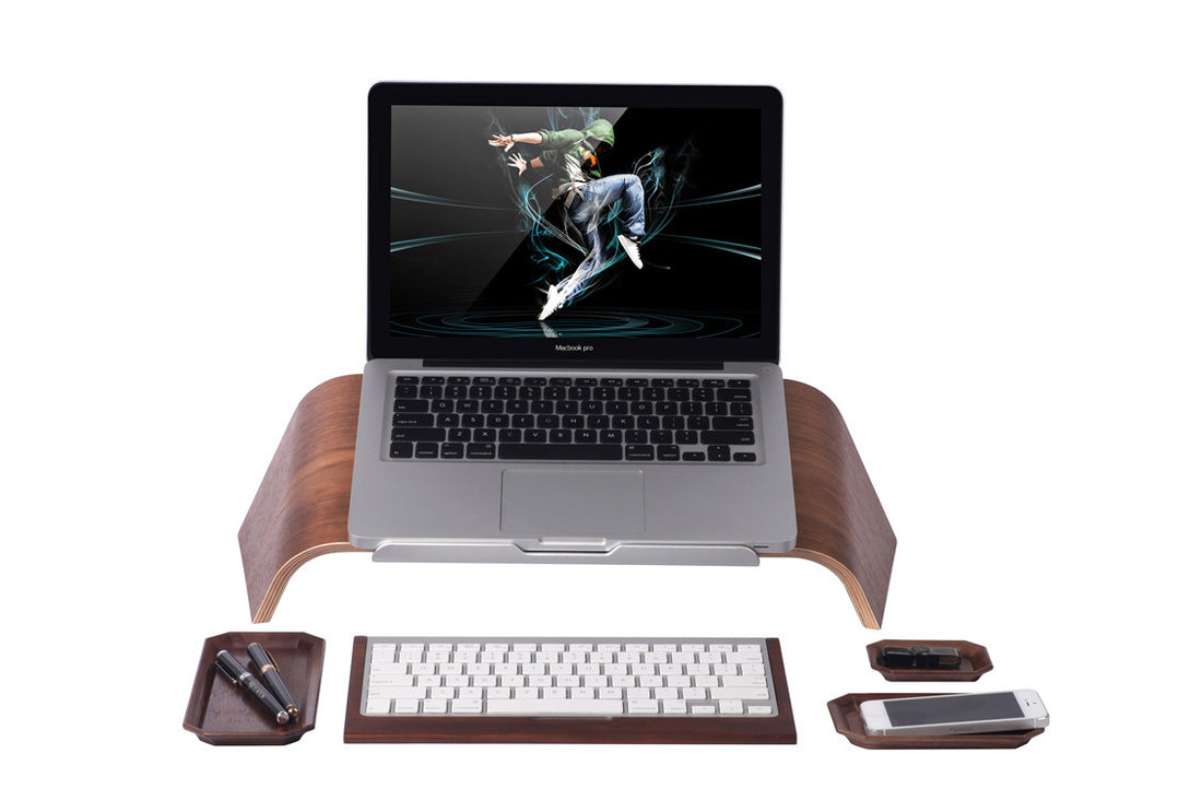 Wooden Tilt Laptop Stand