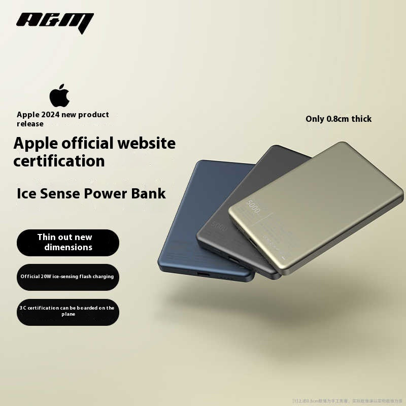 Ultra Thin Portable Magnetic Power Bank