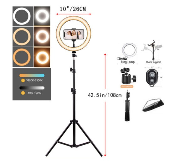 Bracket Tripod Round Fill Light 3 Colors
