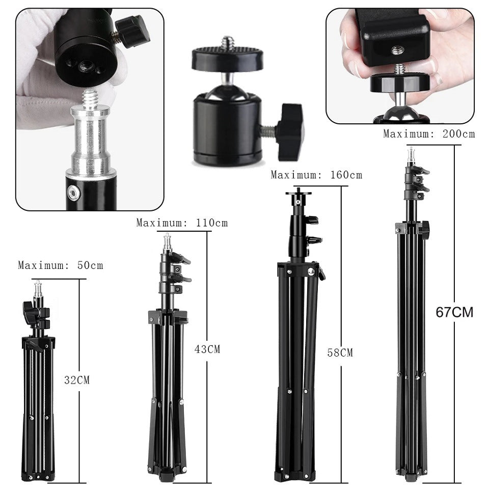 Bracket Tripod Round Fill Light 3 Colors