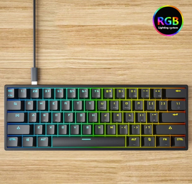 61-key Pluggable Mechanical Keyboard