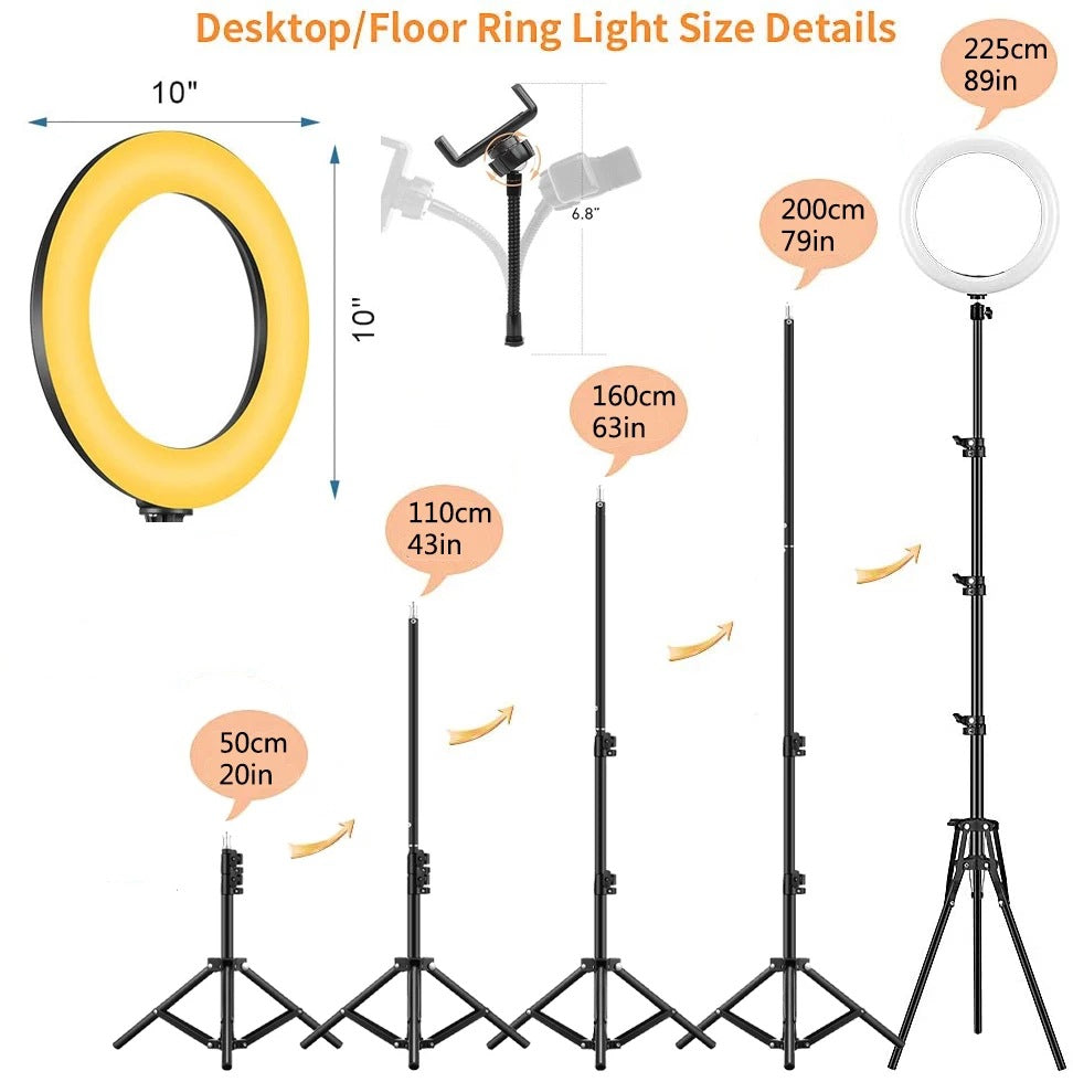 Bracket Tripod Round Fill Light 3 Colors